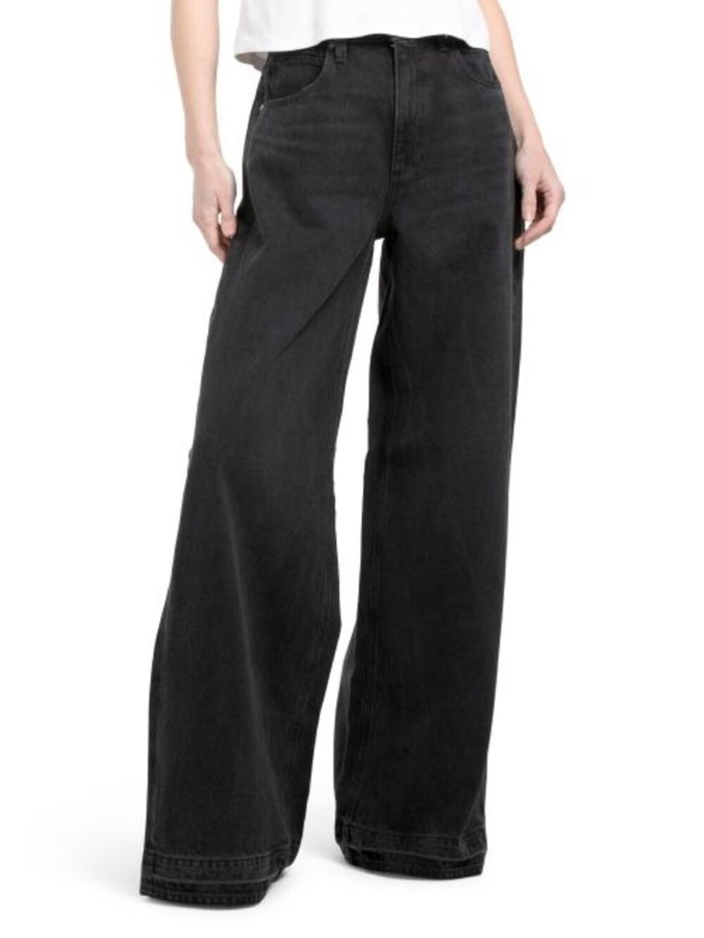PAIGE Cameron Wide Leg Undone Finished Hem Jeans